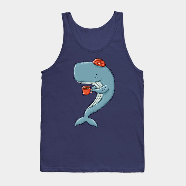 Cool Whale Tank Top by Tania Tania